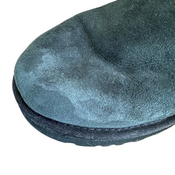 UGG Bailey Button Over The Knee Sheepskin Boots Black Women’s Size 6 Rare Style - Picture 14 of 16